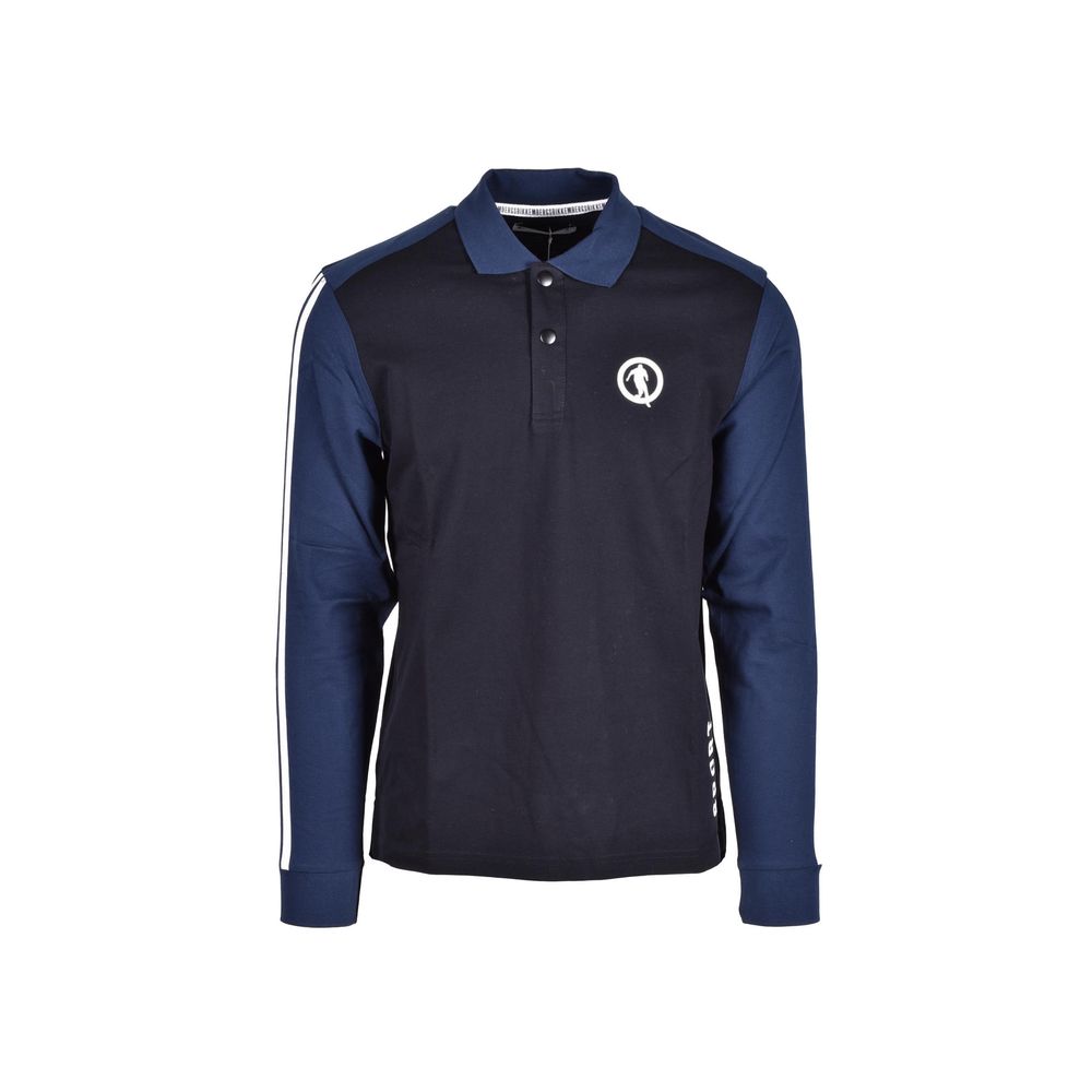 Bikkembergs Blue Cotton Polo Shirt